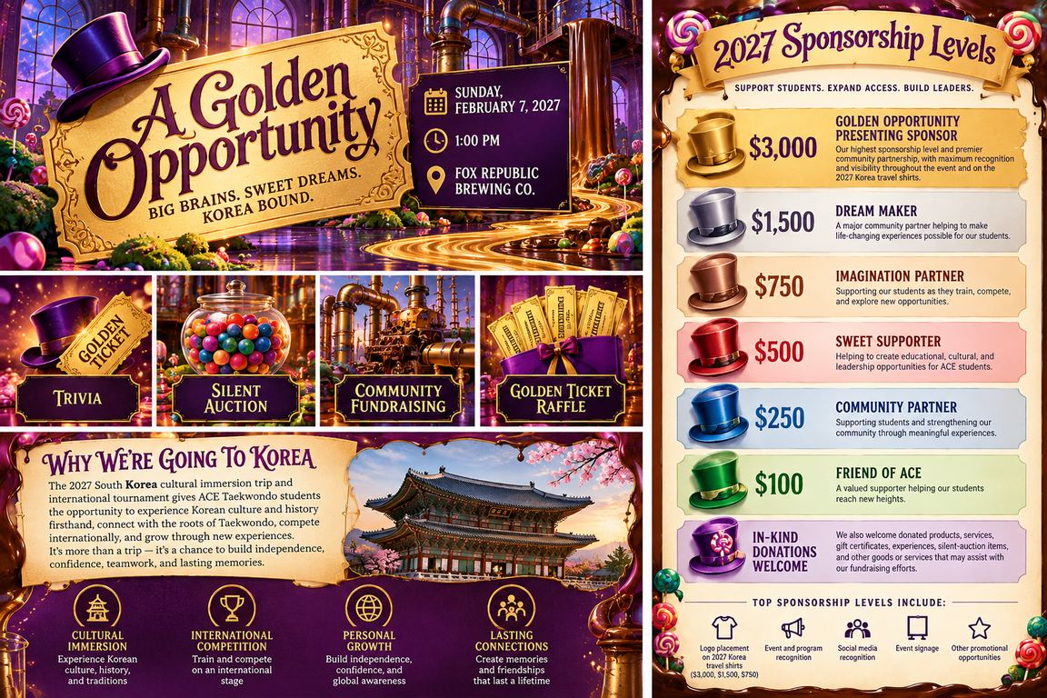 2027 sponsorship levels flyer